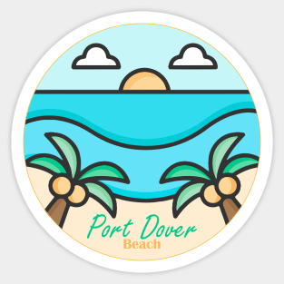 port dover beach Sticker